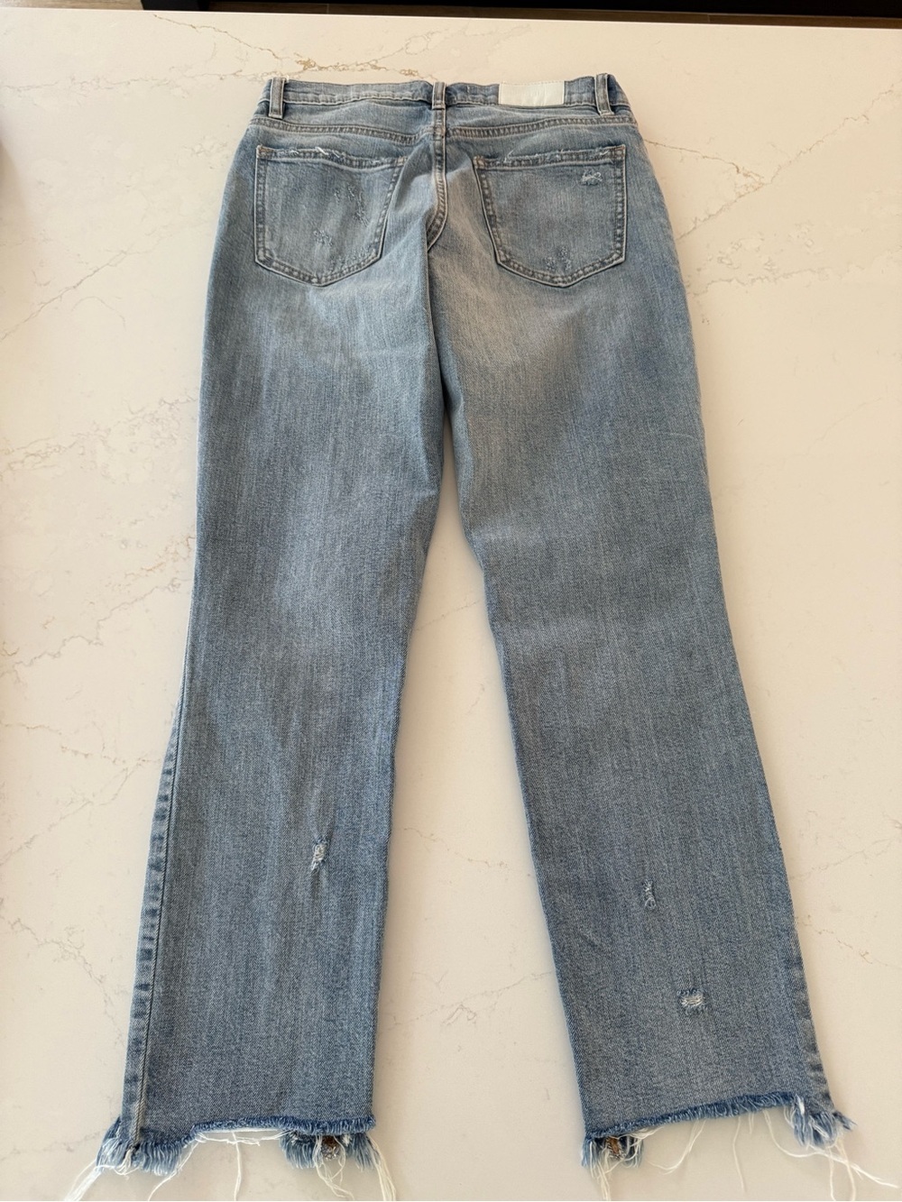 Pistola Distressed Cropped Straight Leg Jeans Size 26 - Picture 2 of 8